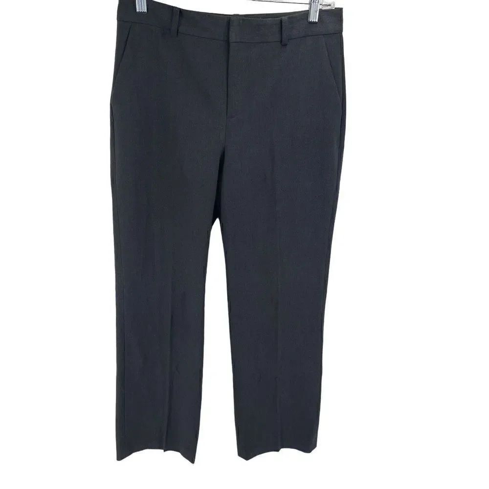CHAPS Women's Dress Pants Career Trousers Straight Leg Work Pockets Gray Size 6